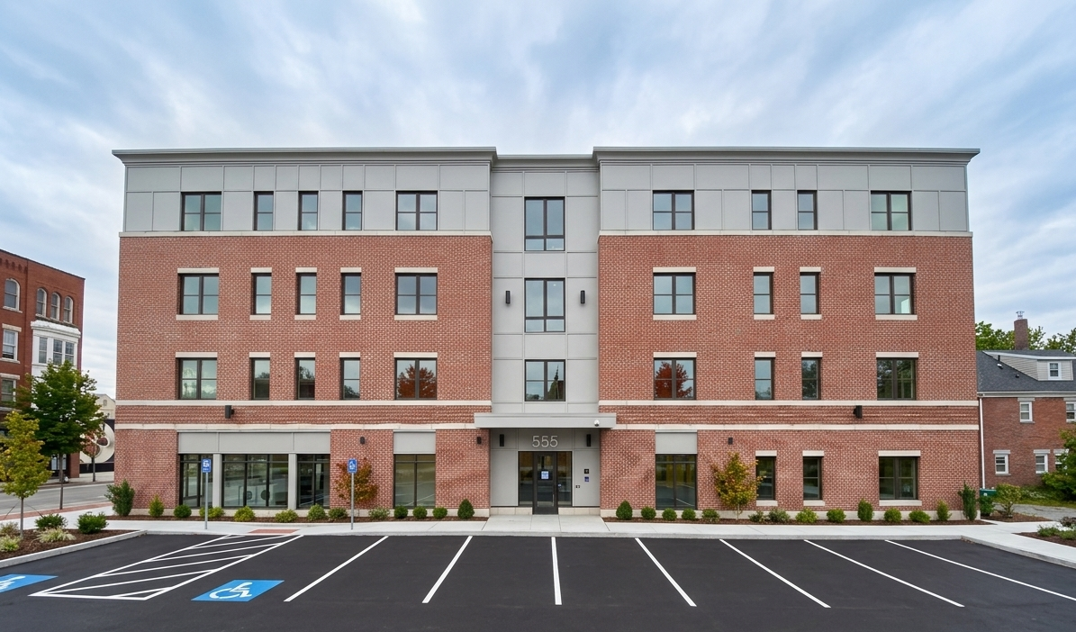 555 Merrimack building with Aspekt+ windows
